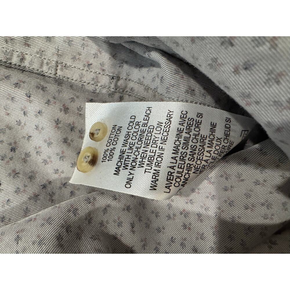 Ben Sherman Men’s Gray Floral Button-Down Shirt Size M – 100% Cotton Dress Shirt - Picture 5 of 5